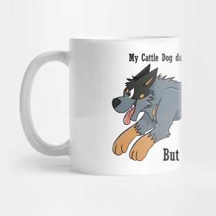 Blue Coffee Dog Mug